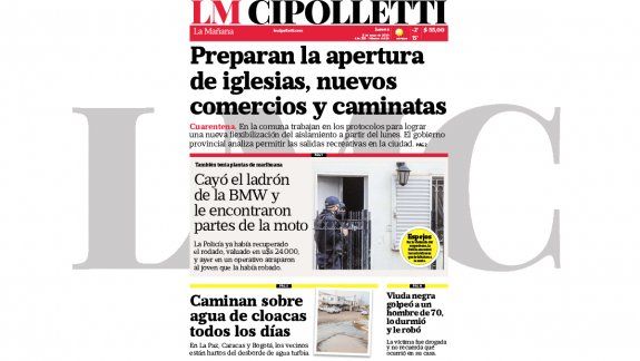 la edicion impresa de lm cipolletti de hoy