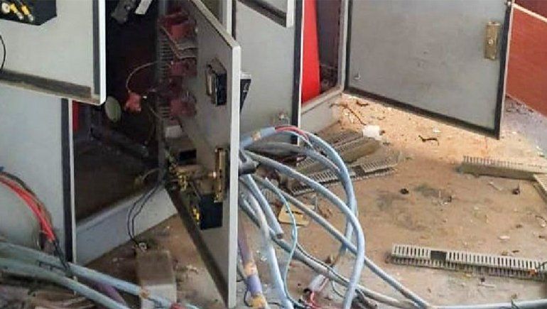 Destrozaron la planta de tratamiento de líquidos cloacales de Allen