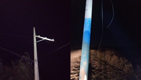 Siete barrios de Roca se quedaron sin luz por el robo de cables
