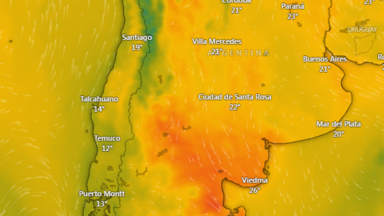 El SMN emitió alertas por altas temperaturas. Foto: Captura de pantalla, WIndy.