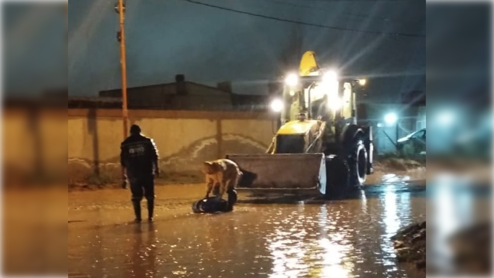 El municipio mantiene el operativo ante el temporal de lluvias.