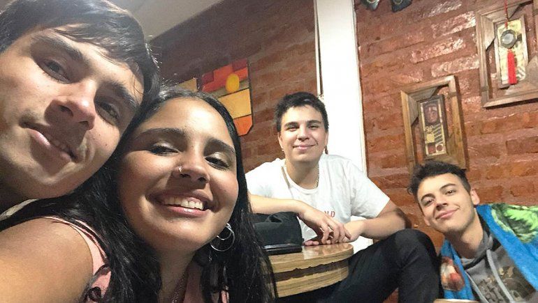 Juan Fantin, Agustín Lorenzo, Juan Martín Rodríguez y Agustina Abraham.