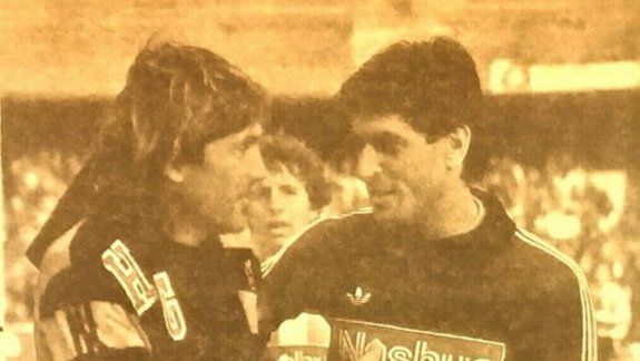 El Loco Gatti y el Pato Fillol en aquellos tiempos.