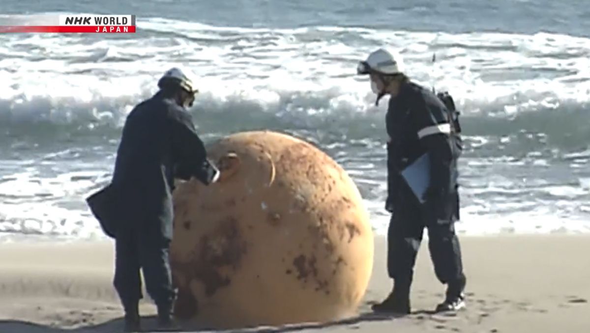 Se terminó el misterio sobre la gran bola que apareció en Japón