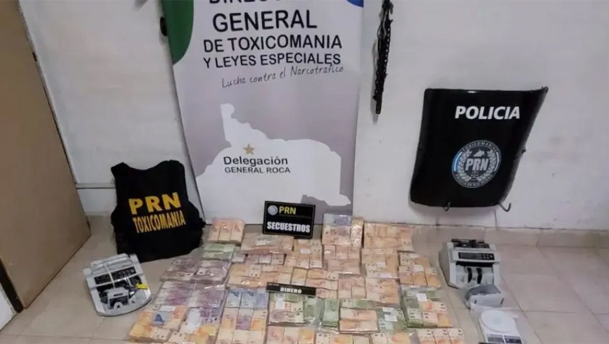 Golpe al narcotráfico: secuestraron más de $24 millones de pesos y cocaína