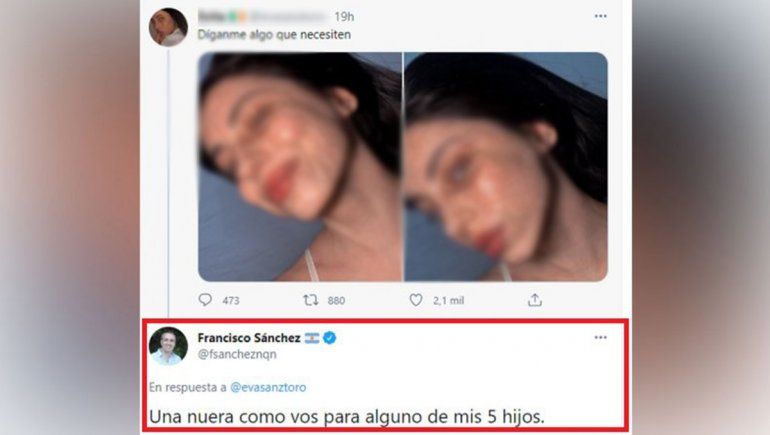 El desubicado y misógino comentario de un diputado neuquino en redes con dos jóvenes