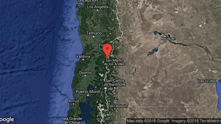 Un sismo en La Araucanía chilena se sintió en San Martín de los Andes
