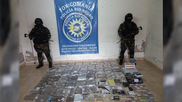 Desarticularon una banda narco que operaba en el valle y secuestraron 85 kilos de marihuana