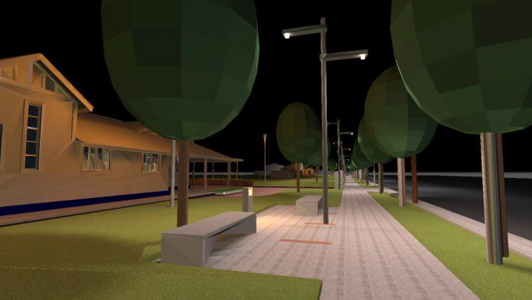 Avanza la construcción de los nuevos espacios de descanso en el Parque del Ferrocarril 