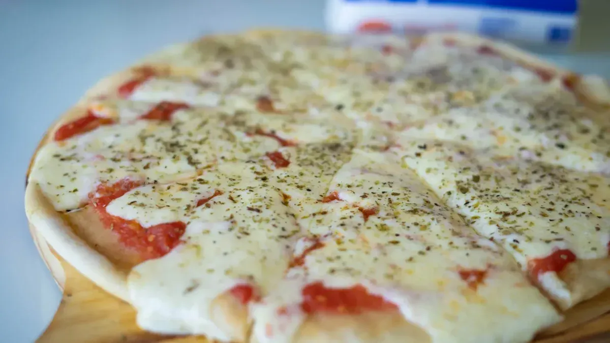 Una rica pizza casera