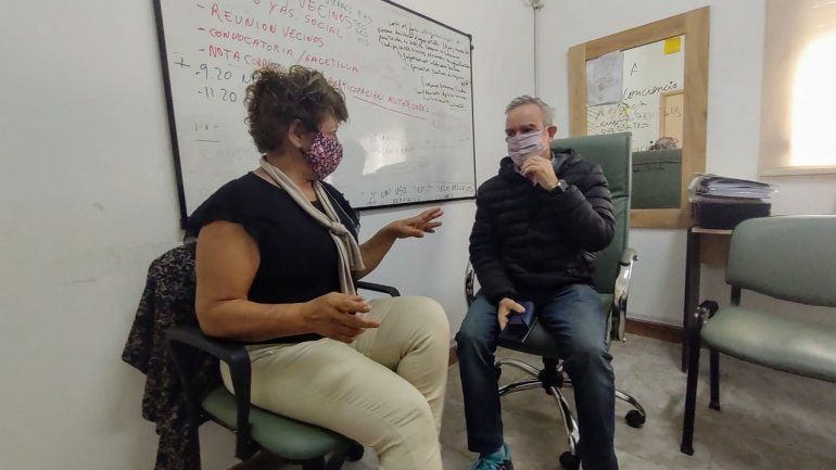 Mario De Rege junto a Nora Cader.&nbsp;