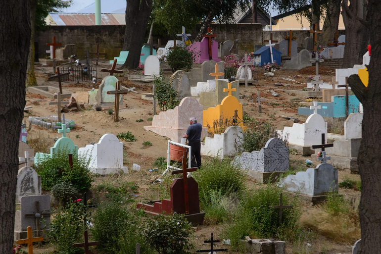 El cementerio de Bariloche. El cementerio de Bariloche.