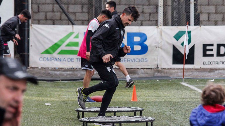 Caprio llegó a La Visera y se integró al trabajo con sus nuevos compañeros.
