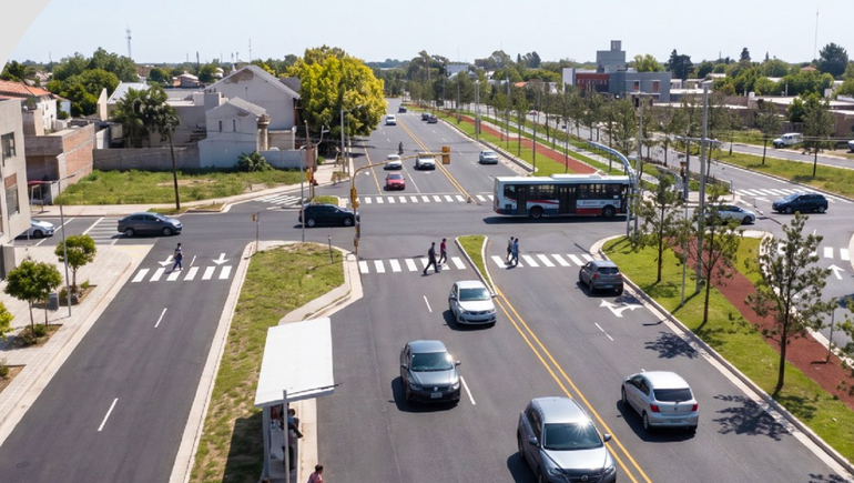 La Provincia anunció el llamado a licitación para transformar la avenida Perón en Cipolletti. (Foto: render obra)