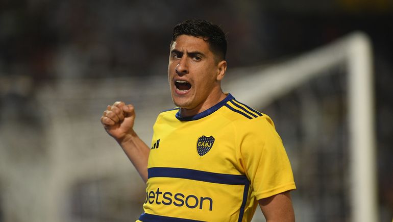 Miguel Merentiel abrió el marcador para Boca.