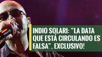 el indio solari desmintio que haya fecha para un nuevo show