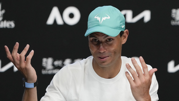 Rafael Nadal, tan impecable en la cancha como en la conferencia de prensa.
