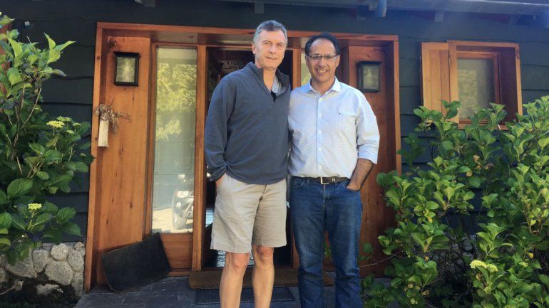 Macri recibió a Wisky en Villa La Angostura