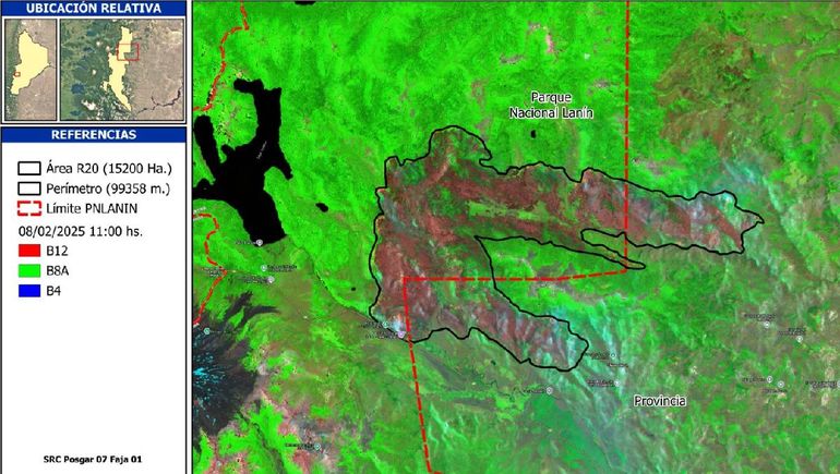 El fuego no da tregua en el Valle Magdalena: ya arrasó 15.000 hectáreas y sigue activo