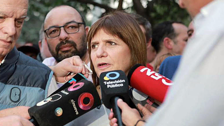 Patricia Bullrich, a pleno palito contra Horacio Rodríguez Larreta.
