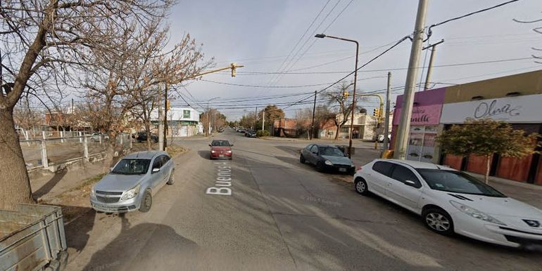 La esquina de General Roca donde ocurrió el incidente entre el conductor y el motociclista. La esquina de General Roca donde ocurrió el incidente entre el conductor y el motociclista.