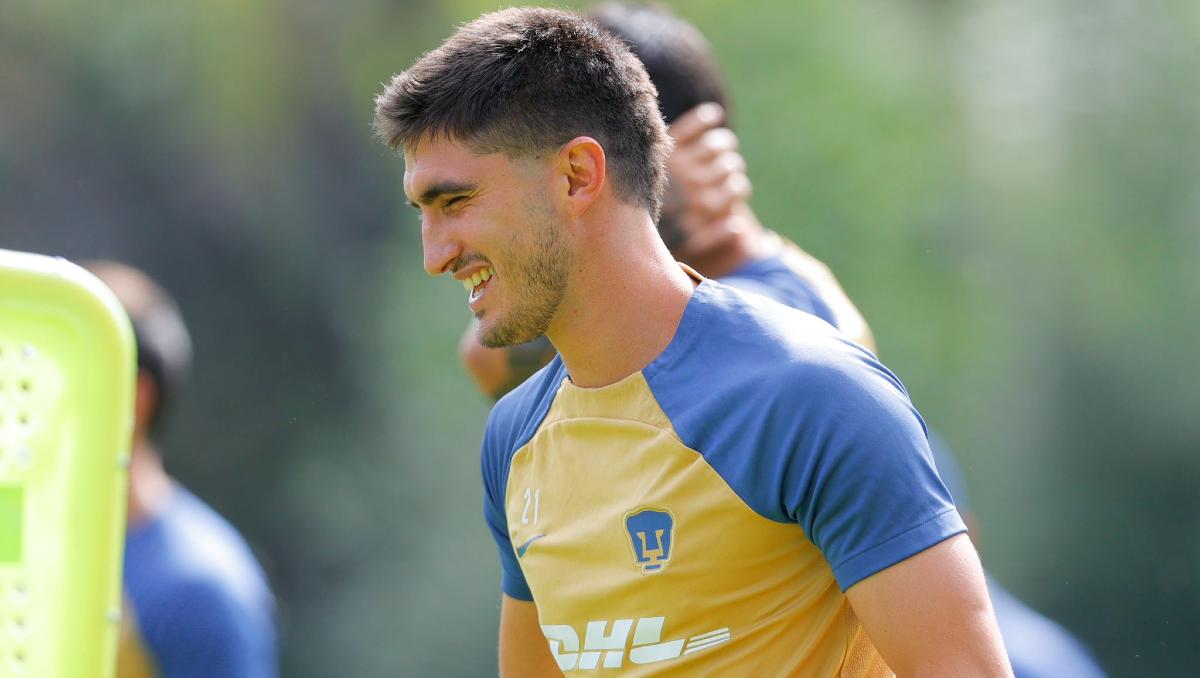 Tuti Del Prete en uno de los entrenamientos en Pumas de la UNAM.&nbsp;