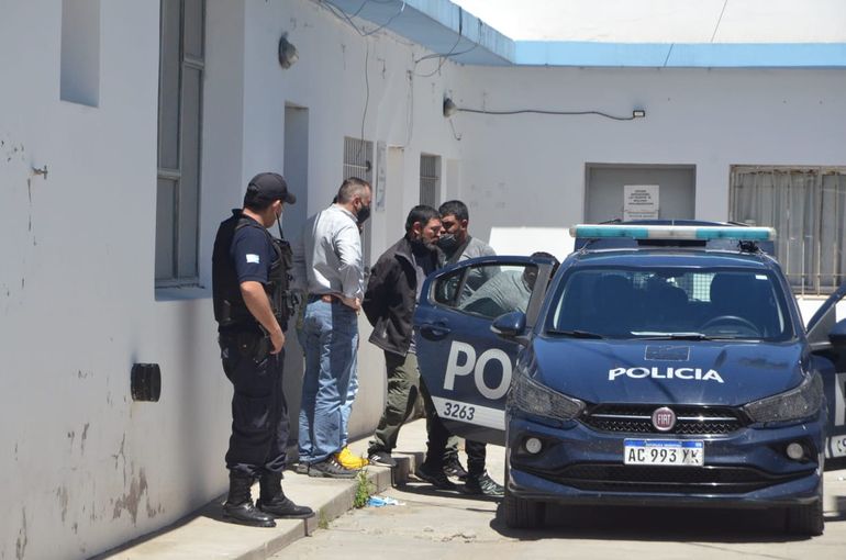 Herrero cuando fue detenido y trasladado a Mendoza.