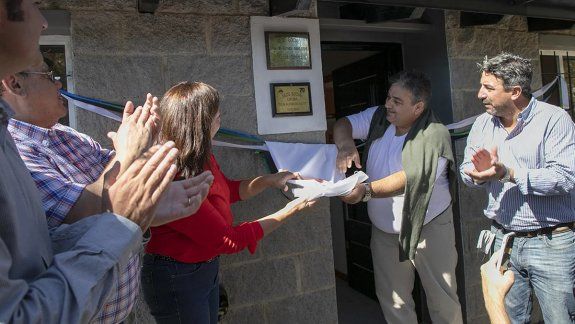 Carreras inauguró la ampliación de la sede de la Liga de Futbol de Bariloche