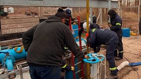 Corte programado de agua en la ciudad de Fernández Oro por obras de Aguas Rionegrinas. Foto: inforo | LMCipolletti.com Corte programado de agua en la ciudad de Fernández Oro por obras de Aguas Rionegrinas. Foto: inforo
