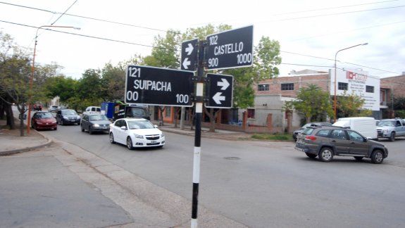 El incidente se produjo sobre calle Suipacha, cerca del cruce con Castello