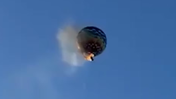 El globo aerostático se incendió en pleno vuelo en Brasil
