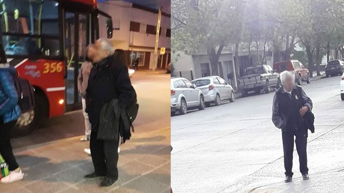 El abuelo punga mete miedo en los colectivos