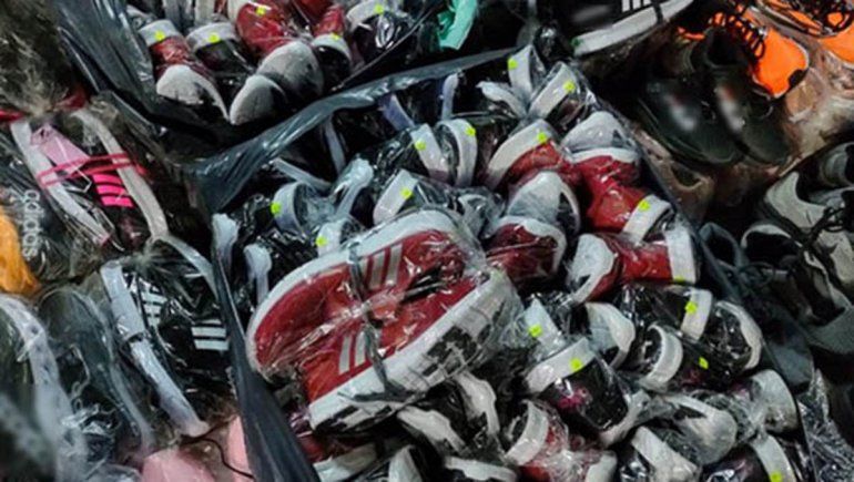 Incautaron en Río Negro 164 pares de zapatillas truchas