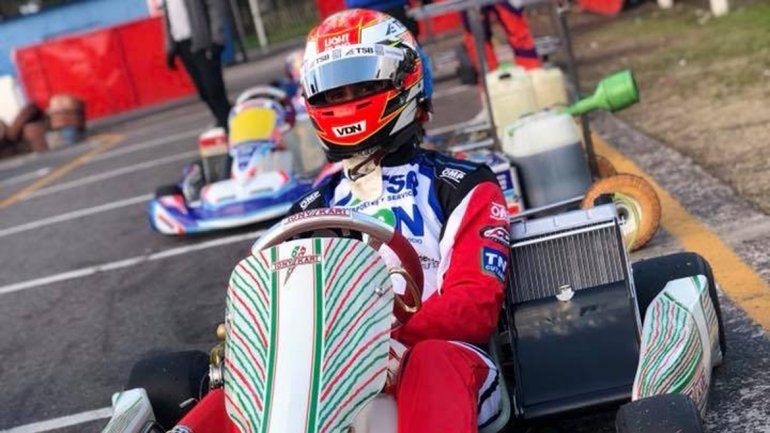 José Manuel Urcera estuvo dando vueltas en karting entre semana