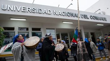 mapuches arriaron la bandera argentina para izar el wajmapu