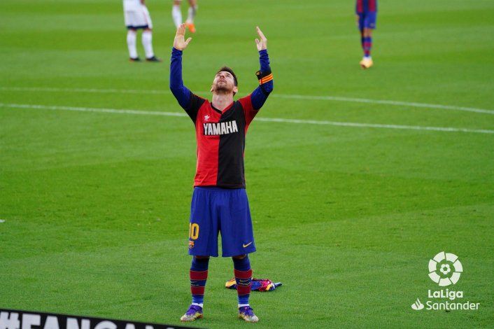 Messi le dedicó el gol a Maradona y emocionó a todo el mundo
