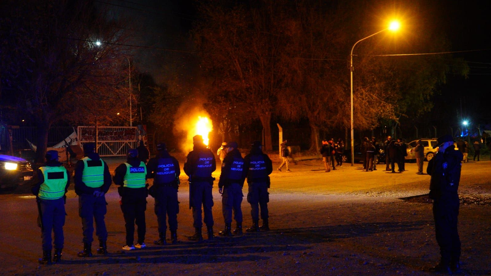 Importante operativo de la Policía impidió el corte de ceramistas en Ruta 7