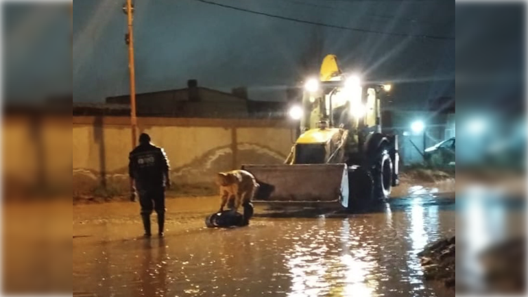 El municipio mantiene el operativo ante el temporal de lluvias.