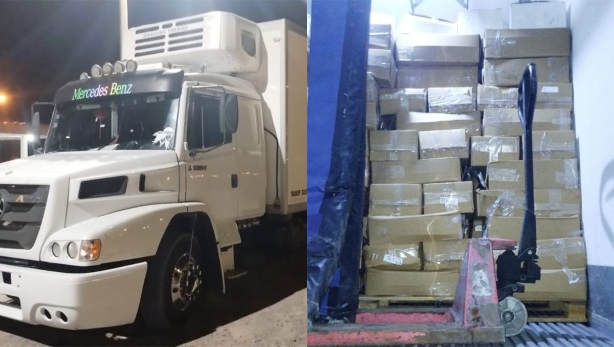 Otro golpe al tráfico ilegal de mercadería: ahora decomisaron langostinos y carne