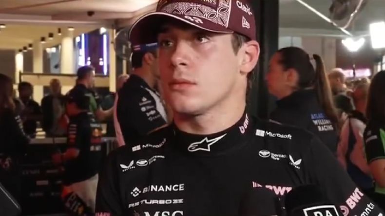 Durísima frase de Franco Colapinto después de salir 14 en Qatar: Ojalá se termine