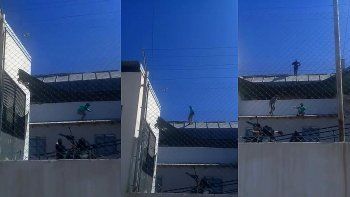 video: el asesino de joaquin quiso fugarse de la carcel por los techos