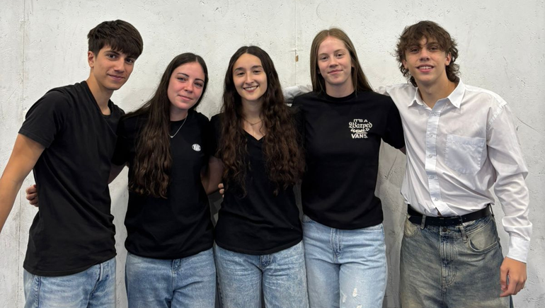 Los jóvenes estudiantes de quinto año del Instituto Fátima
