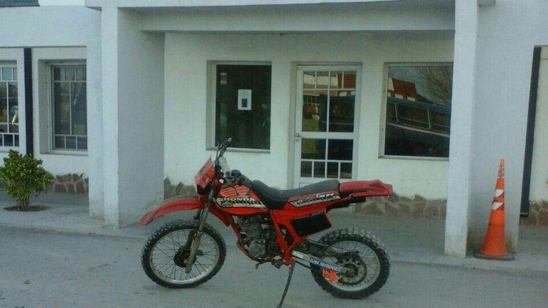 La moto robada fue recuperada en la Ruta 6
