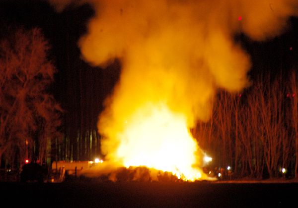 Gran incendio en chacra: bomberos trabajaron dos horas para controlarlo