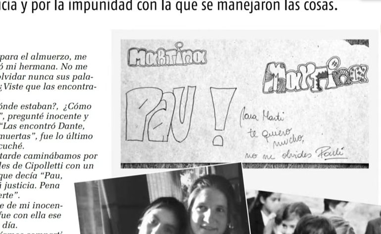 Los mensajes de Paula para Martina en sus cuadernos del secundario.
