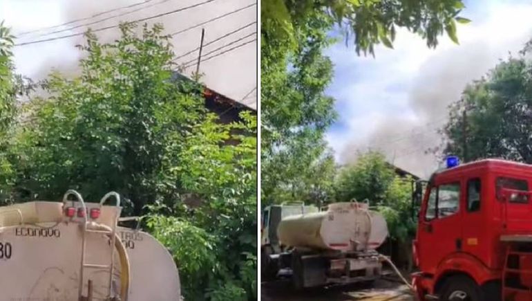 Una nena de 8 años murió en el incendio registrado durante la mañana de este miércoles en Allen. 