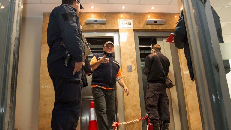 El accidente en el ascensor de la Municipalidad se produjo el martes.