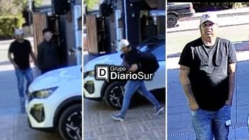 Los ladrones captados tras robar al matrimonio neuquino en Chile