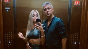 Hernán Crespo pasó unos dias de descanso con su novia.