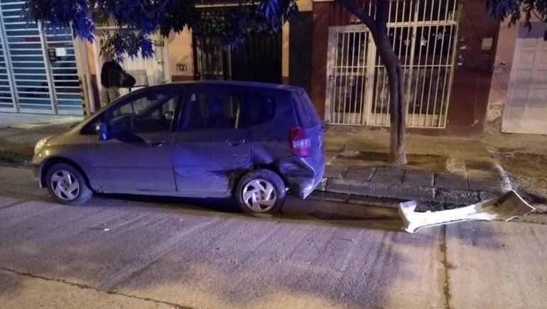 Chocaron contra un auto, 